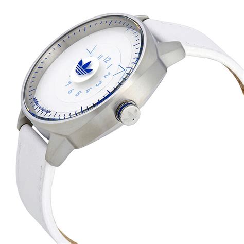 adidas uhr weiß adh3127|Adidas San Francisco White Dial Men Leather Watch ADH3127.